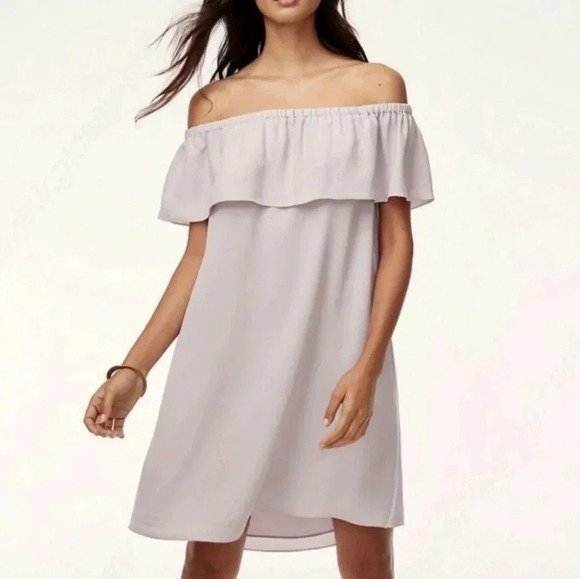 Aritzi Wilfred Aritzia Neuchatel Off Shoulder Floral Print Mini Dress Dusty Pink - Picture 4 of 15